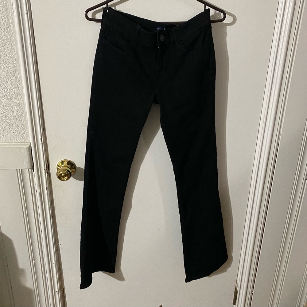 Hollister Black Low-Rise Bootcut Pants